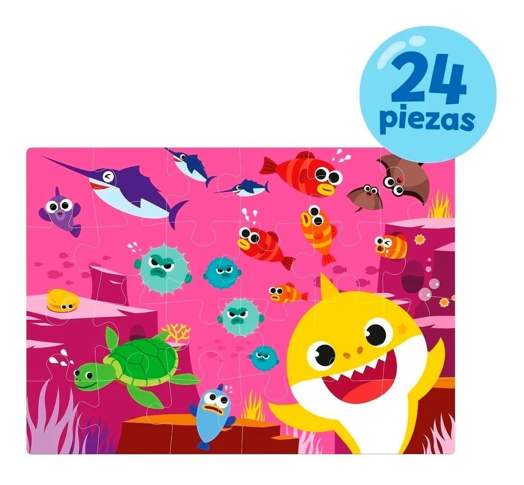 PUZZLE MAGIC MAKERS BABY SHARK BBS100 GIGANTE PARA COLOREAR