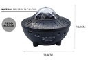 VELADOR GADNIC LUPA PROYECTOR + PARLANTE  BLUETOOTH