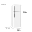 HELADERA DREAN HDR280F00B 277L CICLICA C/FREEZER BLANCA