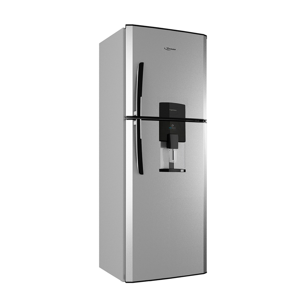 HELADERA DREAN HDR370F11S CICLICA 396L C/DISPENSERALUMINIO