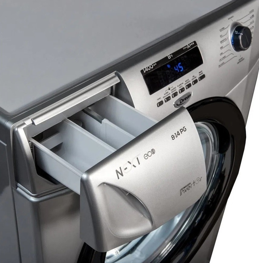 Lavarropas Automático Drean Next 8.14 P Eco Inverter Gris