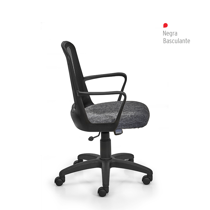 SILLA PORTANTINO FRESA 711420 NEGRA CUEROTEX GRIS