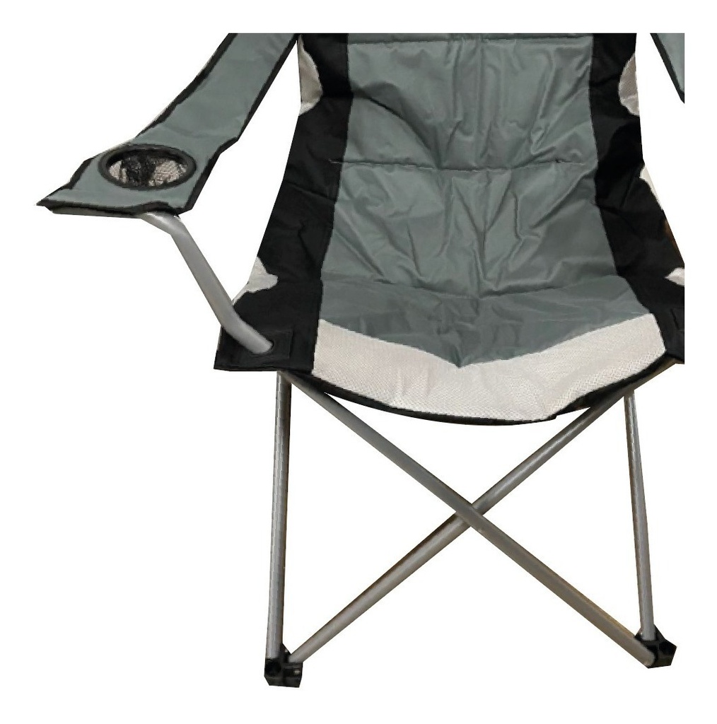 SILLA PLEGABLE DIRECTOR OUTDOORS 1015 ACOLCHADA NEGRO