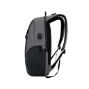 MOCHILA KUSHIRO MUSB01 TREKKING NEGRO GRIS C/ PUERTO USB