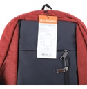 MOCHILA KUSHIRO MUSB02 C/ PUERTO USB NEGRO ROJO
