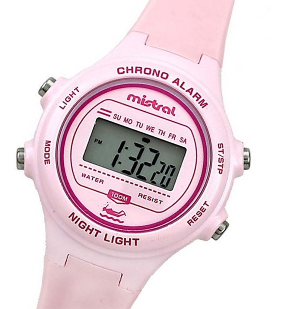 RELOJ MISTRAL LDX-BAN-04 DIGITAL ROSA