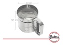 CERNIDOR TAMIZADOR DE HARINA HUDSON BO4001 ACERO INOXIDABLE