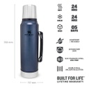 TERMO STANLEY XLARGE CLASICO 1.4L AZUL METALIZADO