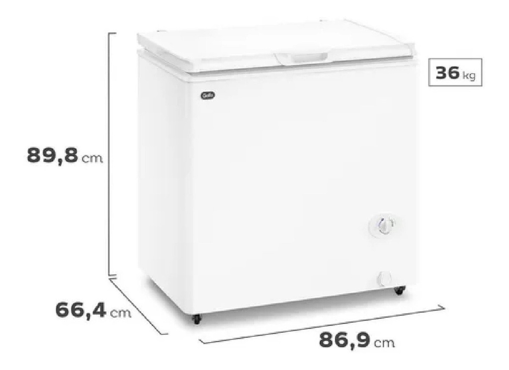 FREEZER GAFA INVERTER FGHI200B M 205 L BLANCO