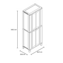 ARMARIO DELOS 10784 XP ALTO PLASTICO 2 PTAS