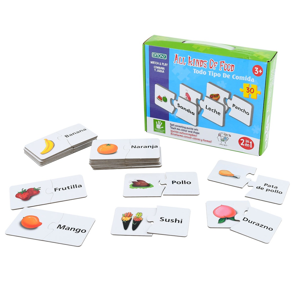 MATCH AND PLAY PUZZLE DITOYS 2376 COMIDA