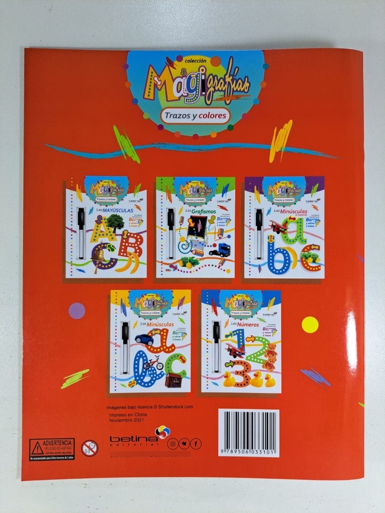 MAGIGRAFIA TRAZOS Y COLORES LAS MAYUSCULAS 2244 163236