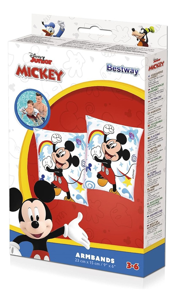 BRACITOS INFLABLES BESTWAY 91002 MICKEY 23X15CM 181210