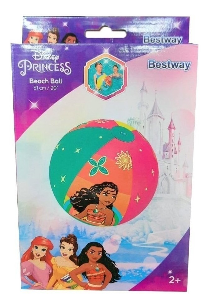 PELOTA INFLABLE BESTWAY 51 CM 91042 PRINCESAS 181216