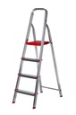 ESCALERA LUSQTOFF DOMESTICA DE ALUMINIO 4 GRADO ESL143-74