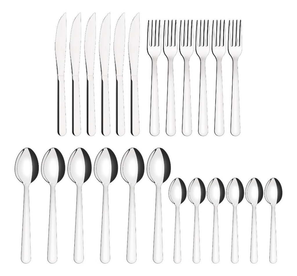 SET CUBIERTOS TRAMONTINA MALIBU X24