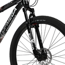 BICICLETA TOP MEGA REGAL R29 21VEL NEG BCO GRIS L