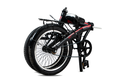 BICICLETA TOP MEGA PLEGABLE AGILE CITY 20" NEGRO ROJO