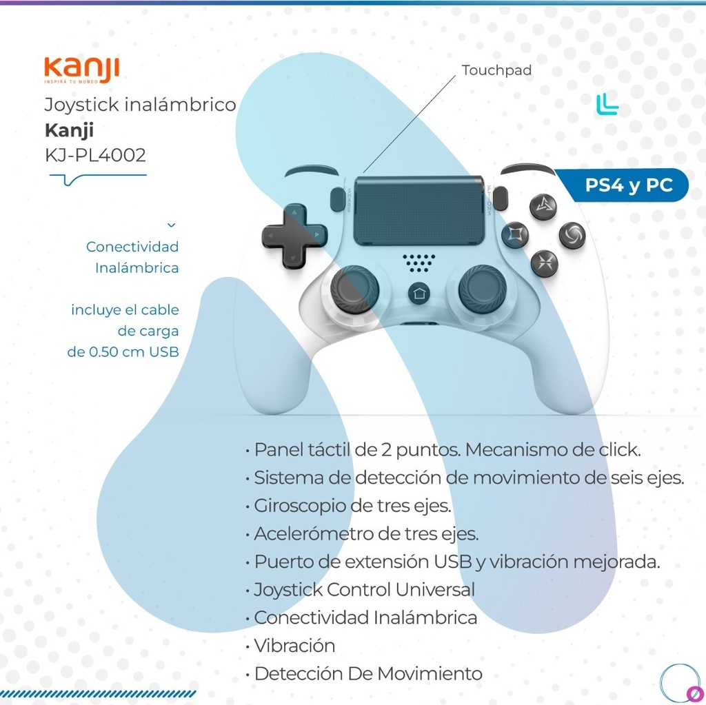 Joystick Bluetooth Kanji Kj-pl4002