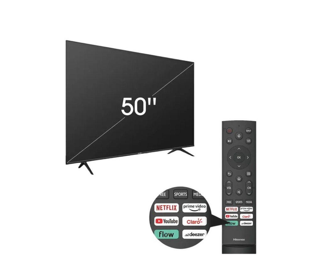 SMART TV HISENSE 50" 50A64H 4K