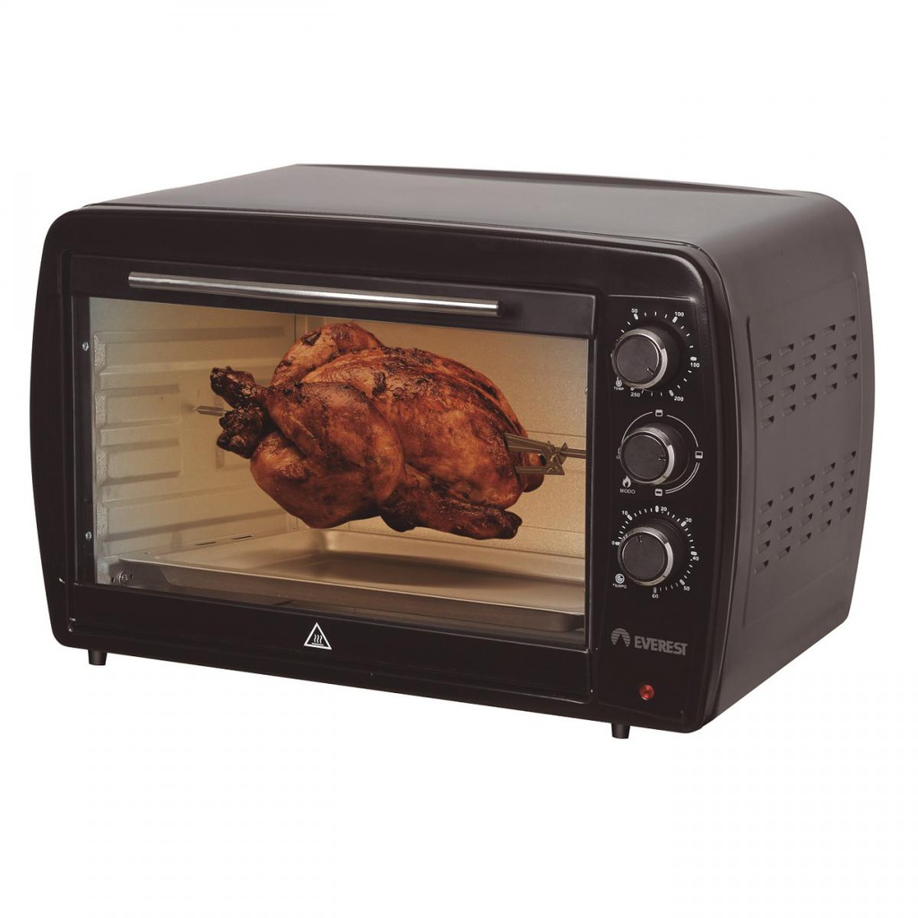HORNO ELEC EVEREST EV 45 E NEGRO C/SPIEDO