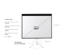 PANTALLA PROYECTOR GADNIC 100&quot;
