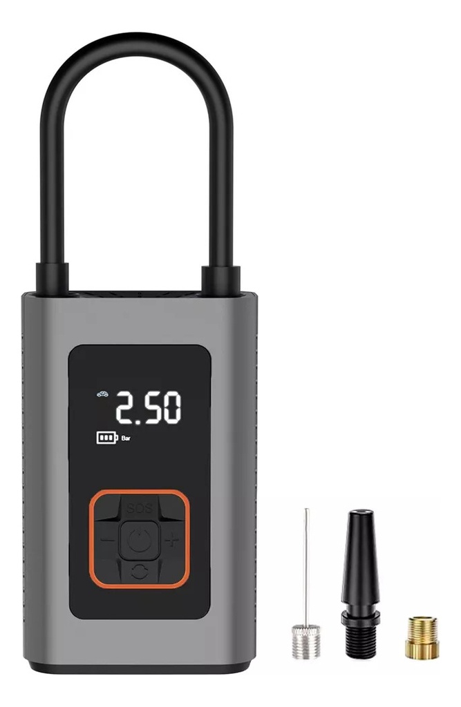 Inflador Mini De Neumáticos Gadnic 80w Recargable + Linterna