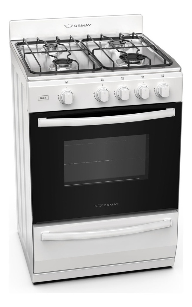 COCINA ORMAY INOX 2010 MULTIGAS BLANCA
