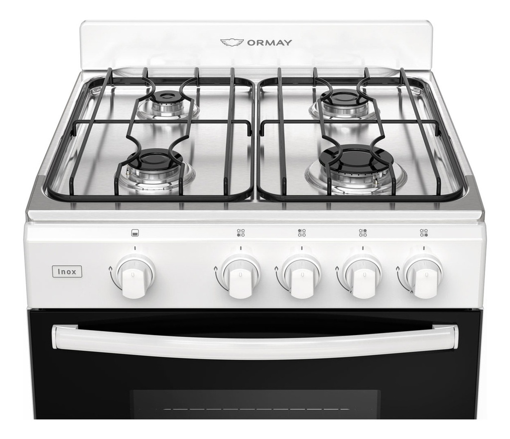 COCINA ORMAY INOX 2010 MULTIGAS BLANCA