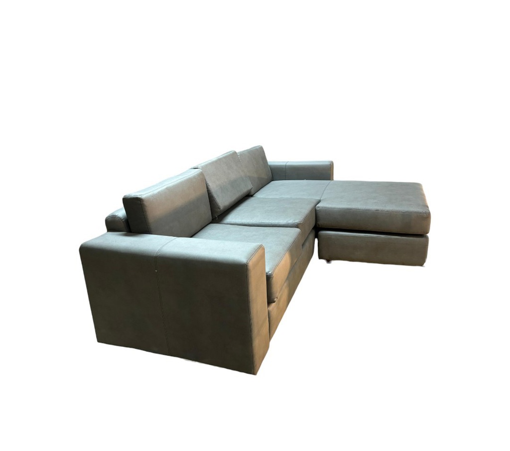 SILLON ORION CHAISE LONG G4 1165104 CUEROTEX GREY