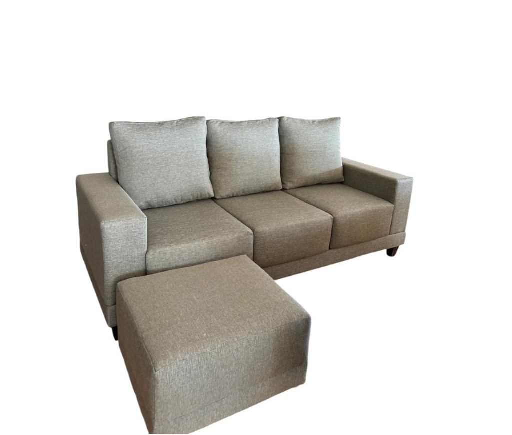 SOFA ECLIPSE 3 CPOS G3 129203 ALPHA PELTRE CON BANQUETA