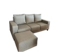 SOFA ECLIPSE 3 CPOS G3 129203 ALPHA PELTRE CON BANQUETA