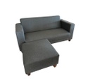 SOFA QATAR 3 CPOS 3G 1843203 ALPHA GRAFITO C/ BANQUETA