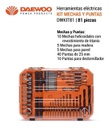 Set De Mechas Y Puntas 81 Piezas Dwkit81 Daewoo