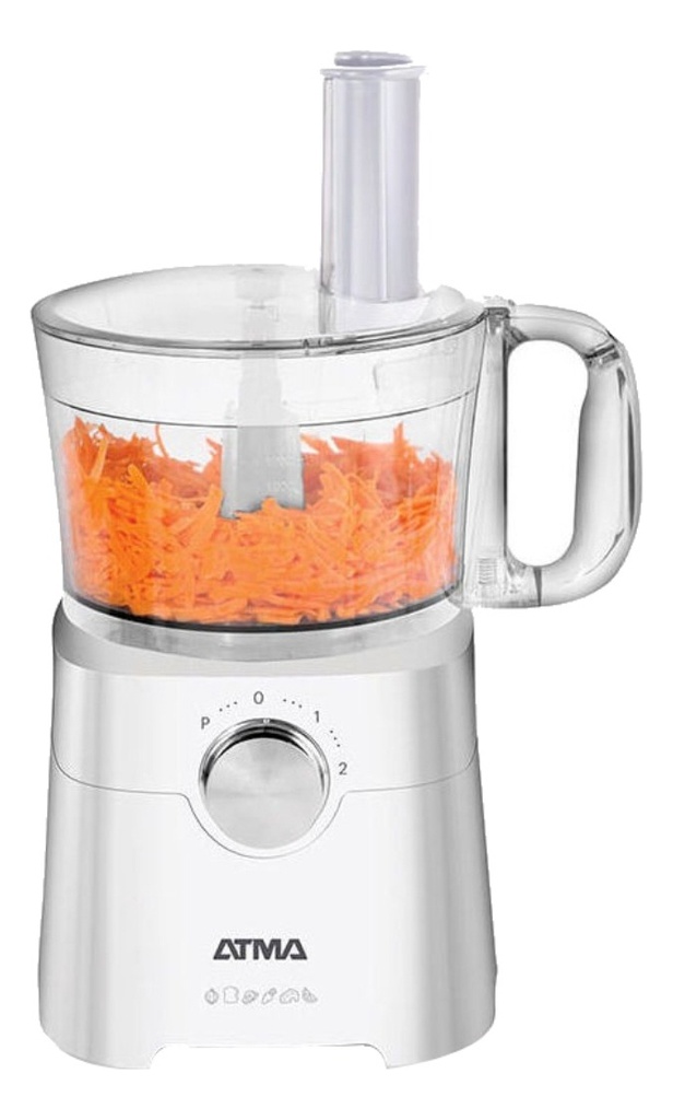 Multiprocesadora Atma 650w Con Vaso Licuador Lp8425p Blanco