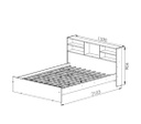 CAMA ORLANDI REPISA 81 2 PLAZAS MOGNO