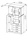 PLACARD ORLANDI BAHIA L/NORDICA  3581 2 CPOS 1.06 MOGNO