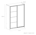 PLACARD RICCHEZZE MURANO 1.40 HICKORY/BLANCO 35232689