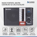 Radio Portatil Suono Ayv01234 Am Fm Color Negro