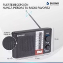 Radio Portatil Suono Ayv01234 Am Fm Color Negro