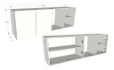 ALACENA RICCHEZZE LIVORNO 1.40 BLANCO NORTE 35602262