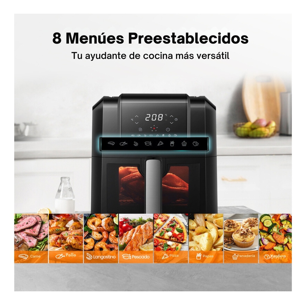 Freidora De Aire Hisense H06af 6.3 L 1300w 8 Programas