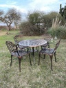 JUEGO DE JARDIN CHATEAUX X4 SILLAS COBRE