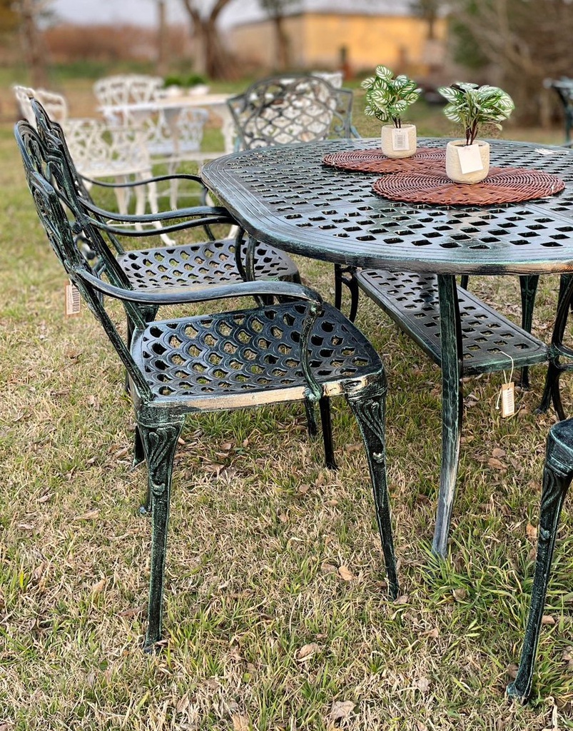 JUEGO DE JARDIN CHATEAUX X 6 SILLONES VERDE