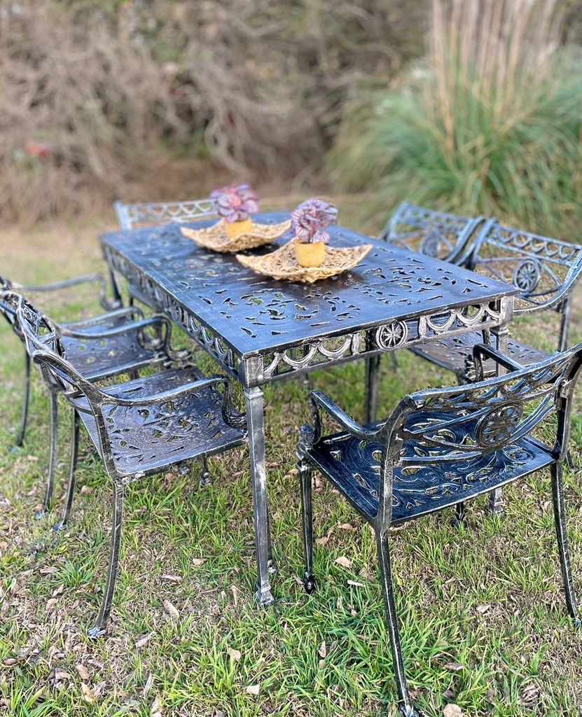 JUEGO DE JARDIN SUTRA X6 SILLONES GRIS