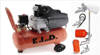 COMPRESOR KALYDON 50 L 2,5HP CON KIT AIRE KLDCO50K