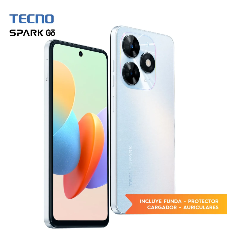 CELULAR TECNO BGH PIT011009 BG6m SPARK GO 2024 64+2GB WHITE
