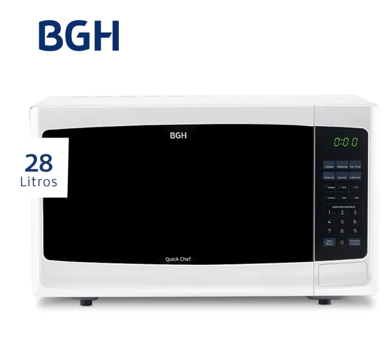MICROONDAS BGH 28L B228DB9  GRILL BL PNH04866446