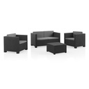 SET MUEBLE DIVA CONFORT SHAF BER55000 (1 SOFA + 2 SILLA + 1 MESA)