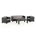 SET MUEBLE DIVA TROPEA SHAF BER55467 (1 SOFA + 2 SILLAS + 1 MESA)